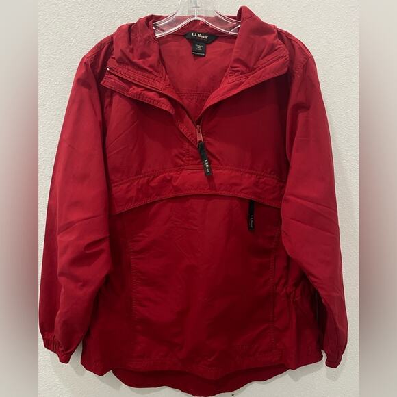 L.L.‎ Bean windbreaker jacket red small - Picture 2 of 8